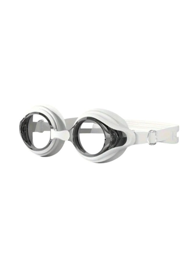First Lens Without Power Adults Swimming Goggles with UV Protection & AntiFog 014 - White - Image 1