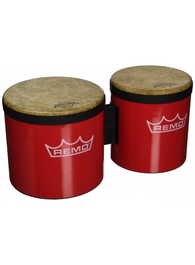 طبلة بونغو مهرجان ريمو BG-5300-52 - حمراء، 6"-7"