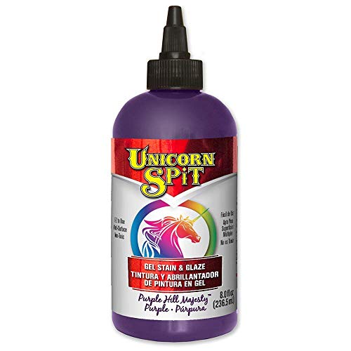Unicorn SPiT 5771009 Gel Stain and Glaze, Purple Hill Majesty 8.0 FL OZ Bottle - Image 1