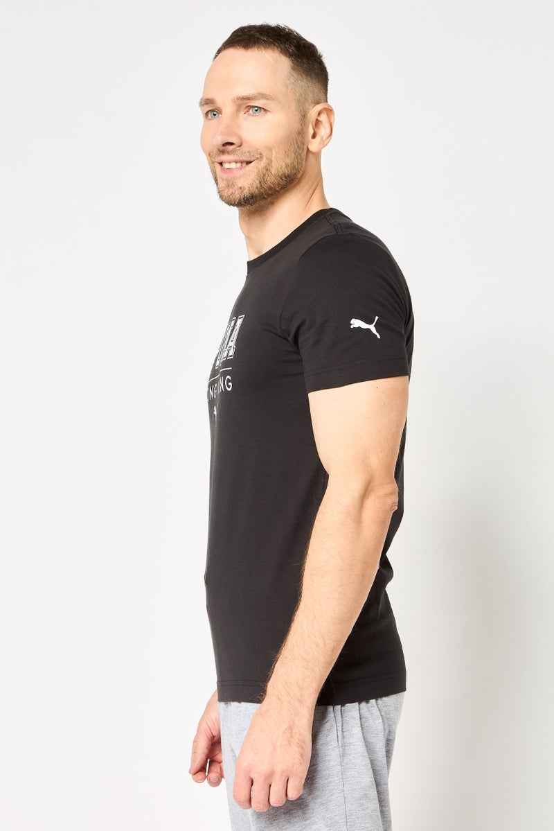 PUMA Men Sportswear Fit Short Sleeve Outdoor T Shirt, Black - Image 3