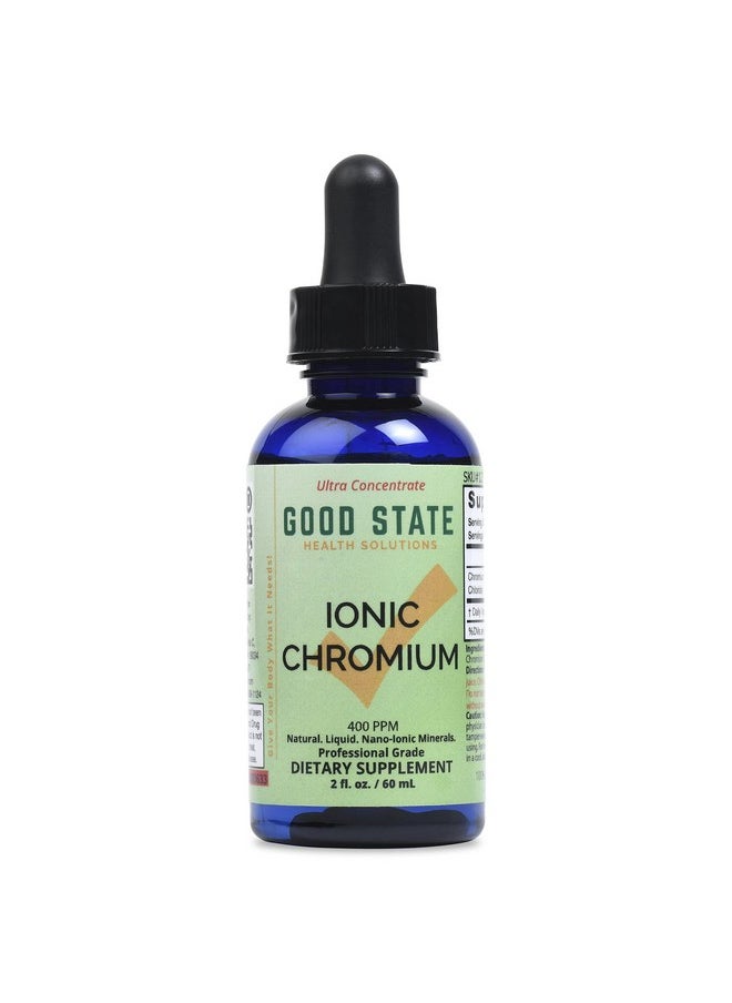 Good State Liquid Ionic Chromium Ultra Concentrate 10 Drops Equals 200 Mcg 100 Servings Per Bottle  - Image 2