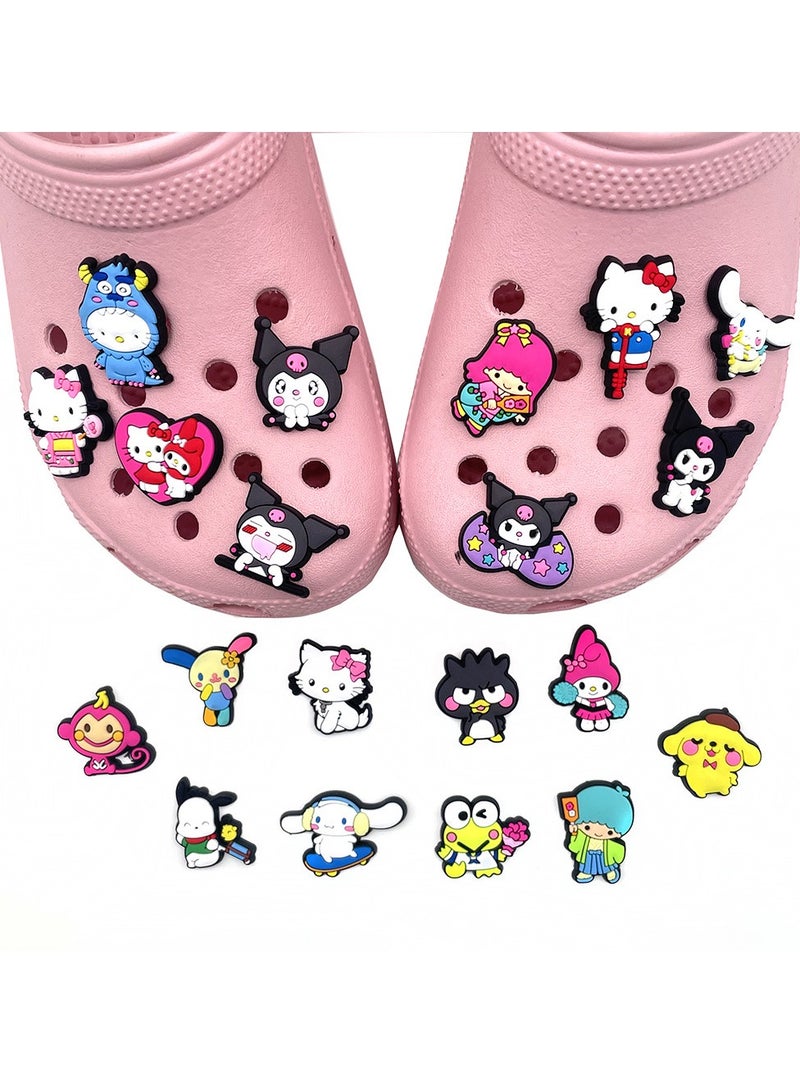 دلايات تزيين أحذية كروكس مكونة من 20 قطعة ، سحر أحذية كرتونية لطيفة لحذاء كروكس هول هول ، للأطفال والأولاد والبنات والرجال والنساء للحفلات - Image 2