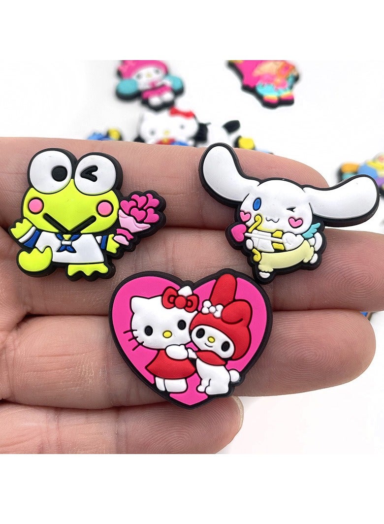 دلايات تزيين أحذية كروكس مكونة من 20 قطعة ، سحر أحذية كرتونية لطيفة لحذاء كروكس هول هول ، للأطفال والأولاد والبنات والرجال والنساء للحفلات - Image 4