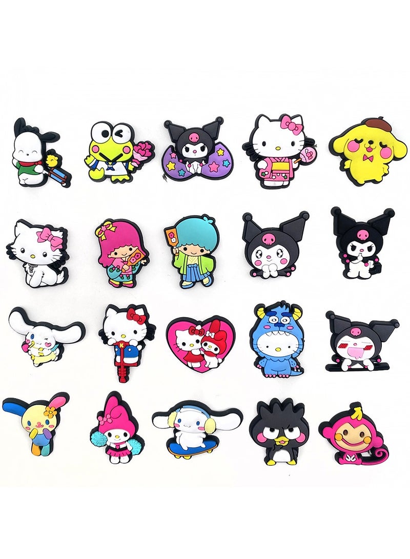 دلايات تزيين أحذية كروكس مكونة من 20 قطعة ، سحر أحذية كرتونية لطيفة لحذاء كروكس هول هول ، للأطفال والأولاد والبنات والرجال والنساء للحفلات - Image 5