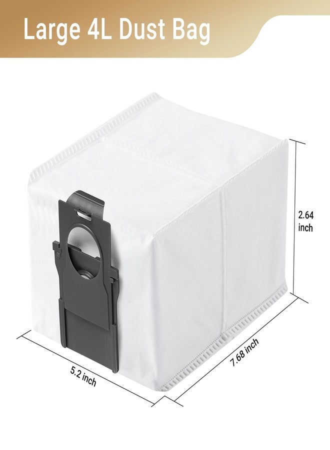 دريم أكياس الغبار للمكنسة الكهربائية الروبوتية dreame، أكياس شفط 4 لتر لجمع الشعر والأوساخ والغبار والحطام (3 قطع) لـ L10s Plus / L10s Pro Gen2/D10 Plus Gen2 - Image 3