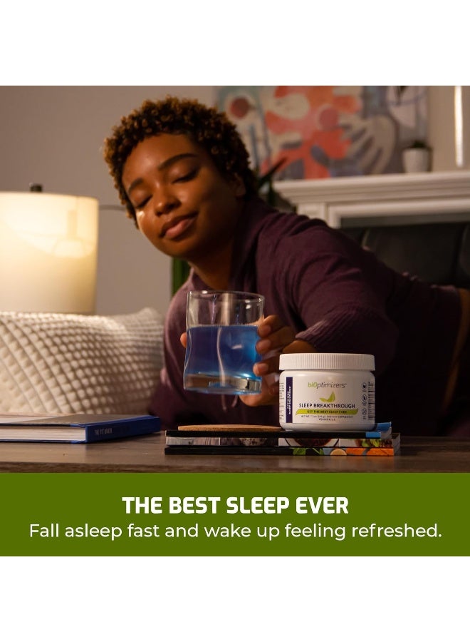 BiOptimizers Sleep Breakthrough Blue Berry Dreams Dietary Supplement for Adults - Image 3