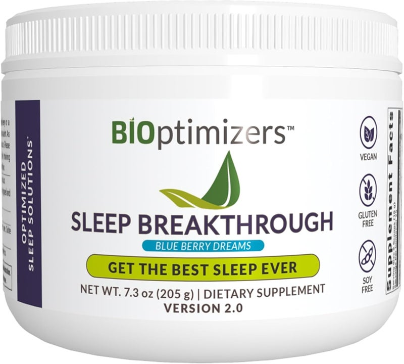 BiOptimizers Sleep Breakthrough Blue Berry Dreams Dietary Supplement for Adults - Image 1