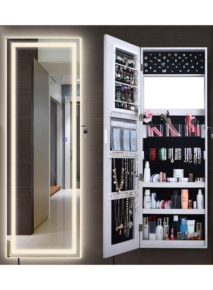  CityRiya-Long مرآة كاملة الطول ، خزانة مجوهرات مرآة ، مرآة منظم المجوهرات ، مجوهرات ، مرآة تجميلية مرآة الجدار ، منظم تخزين الماكياج للمجوهرات ، مرآة أرضية - Image 1
