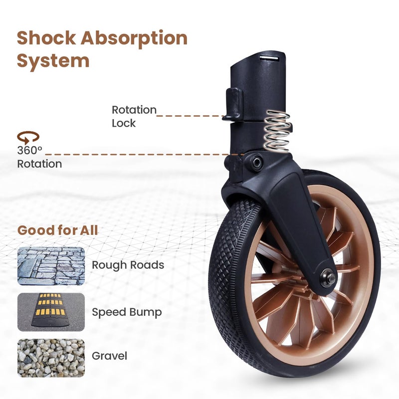 R for Rabbit Street Smart Auto Fold Baby Stroller - Image 4