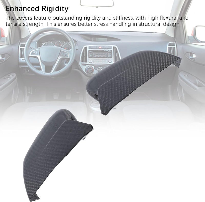 Keenso Carbon Fiber Car Rearview Mirror Covers, Easy Installation Door Cap Guards for EV6 2022-2024, Protect Mirrors Enhance Appearance - Image 4