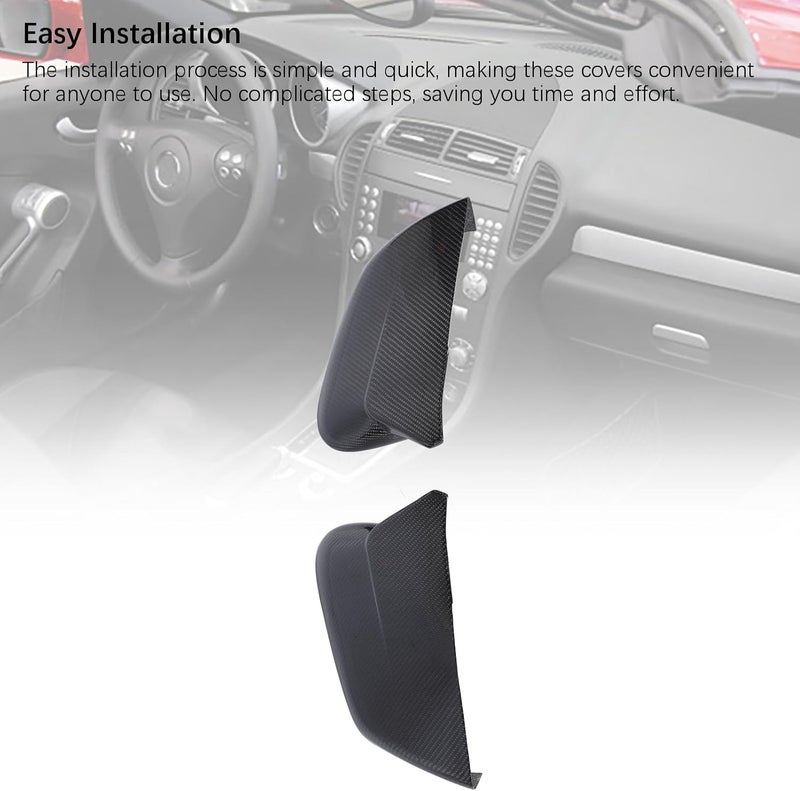 Keenso Carbon Fiber Car Rearview Mirror Covers, Easy Installation Door Cap Guards for EV6 2022-2024, Protect Mirrors Enhance Appearance - Image 5