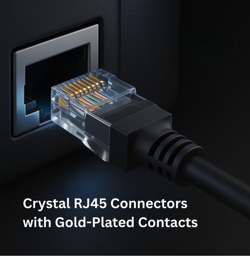 COMPIX Ethernet Cable Cat6 15M, High-Speed 1000Mbps 250MHz Double Shielded LAN Cable, Silver-Plated & Fluke-Tested, Supports PC, PS5/PS4, Smart TV, Router, Modem, Hub, Switch, Laptop, Gaming Accessories - Image 4