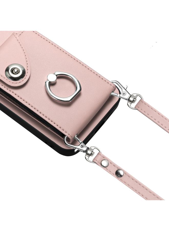 إيروريكس جراب لهاتف OPPO Reno11 Global مع حامل بطاقات وحلقة وحقيبة هاتف مع حبل طويل - Image 3