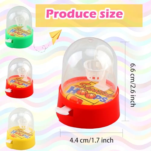 Haconba 64 Pack Mini Finger Basketball Shooting Games Mini Handheld Desktop Table Basketball Hoop Finger Game for Kids Birthday Sports Theme Party Supplies - Image 5