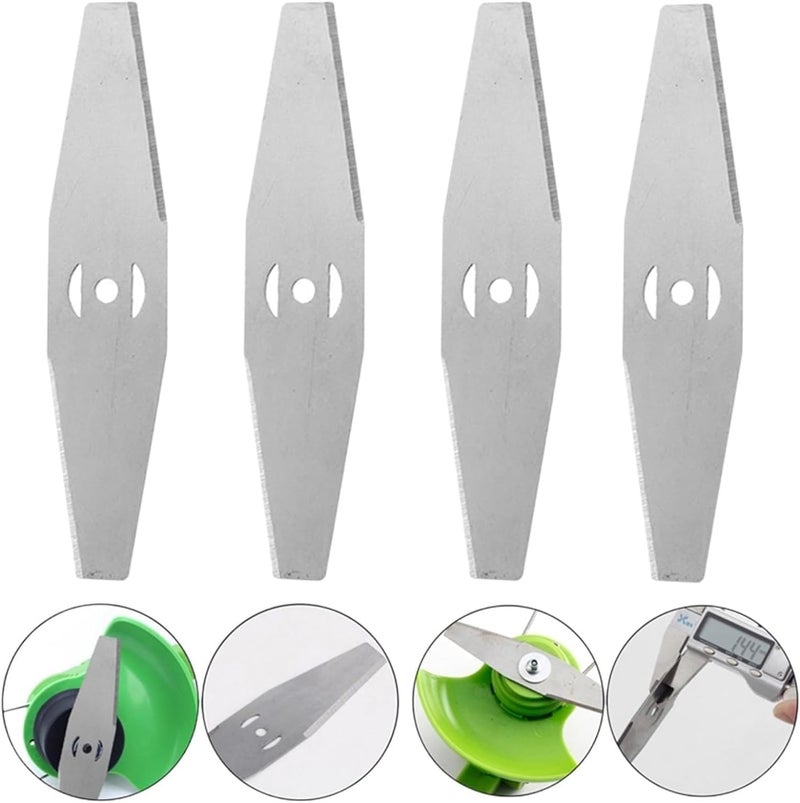 DASNDAS Saw/Platic Blade Steel Metal Head| Heavy Duty Blade for Grass Cutter | Diamond Cutting Teeth to Cut Grass, Weeds (METAL BLADES (2 PCS)) - Image 2