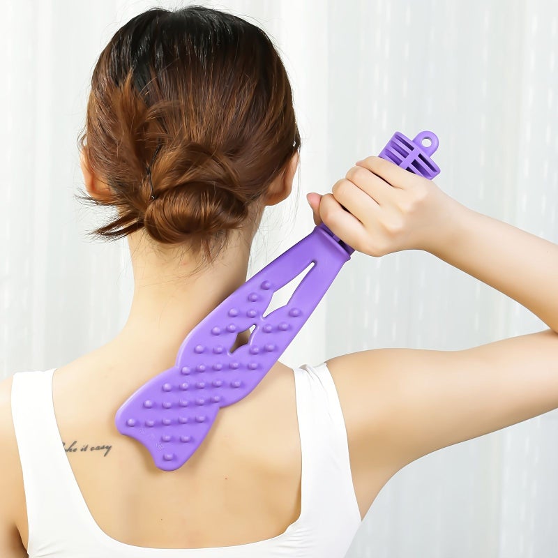 Purple Chinese Massage Tool Long Style Relieves Dampness - Image 3