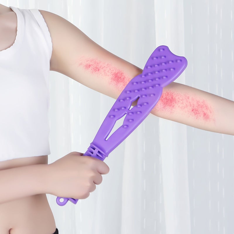Purple Chinese Massage Tool Long Style Relieves Dampness - Image 1