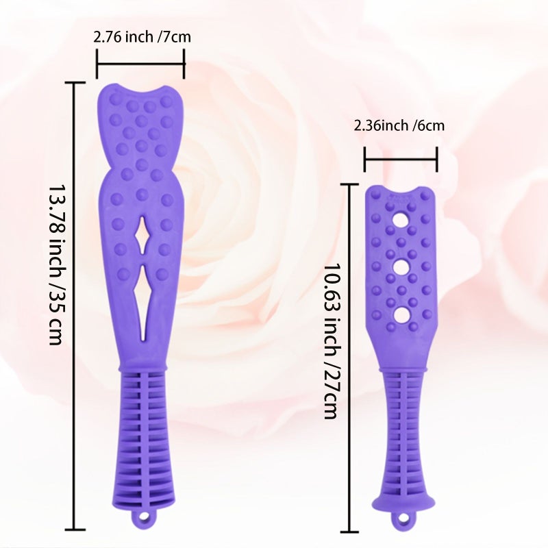 Purple Chinese Massage Tool Long Style Relieves Dampness - Image 2