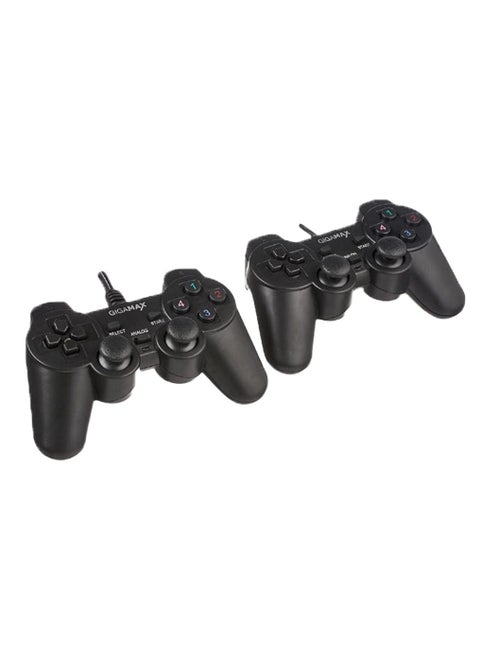 Double Vibration Game Pad GP8032 With four control buttons as well as four shoulder buttons for assigning specific actions in your games
