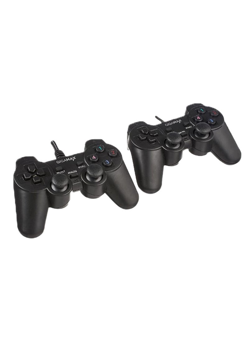 Gigamax - Double Vibration Game Pad GP8032 With four control buttons as well as four shoulder buttons for assigning specific actions in your games - Image 1