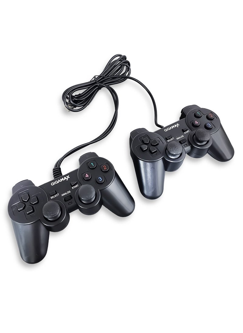 Gigamax - Double Vibration Game Pad GP8032 With four control buttons as well as four shoulder buttons for assigning specific actions in your games - Image 1