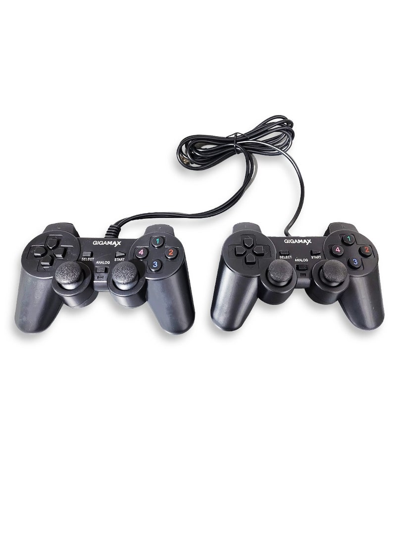 Gigamax - Double Vibration Game Pad GP8032 With four control buttons as well as four shoulder buttons for assigning specific actions in your games - Image 1