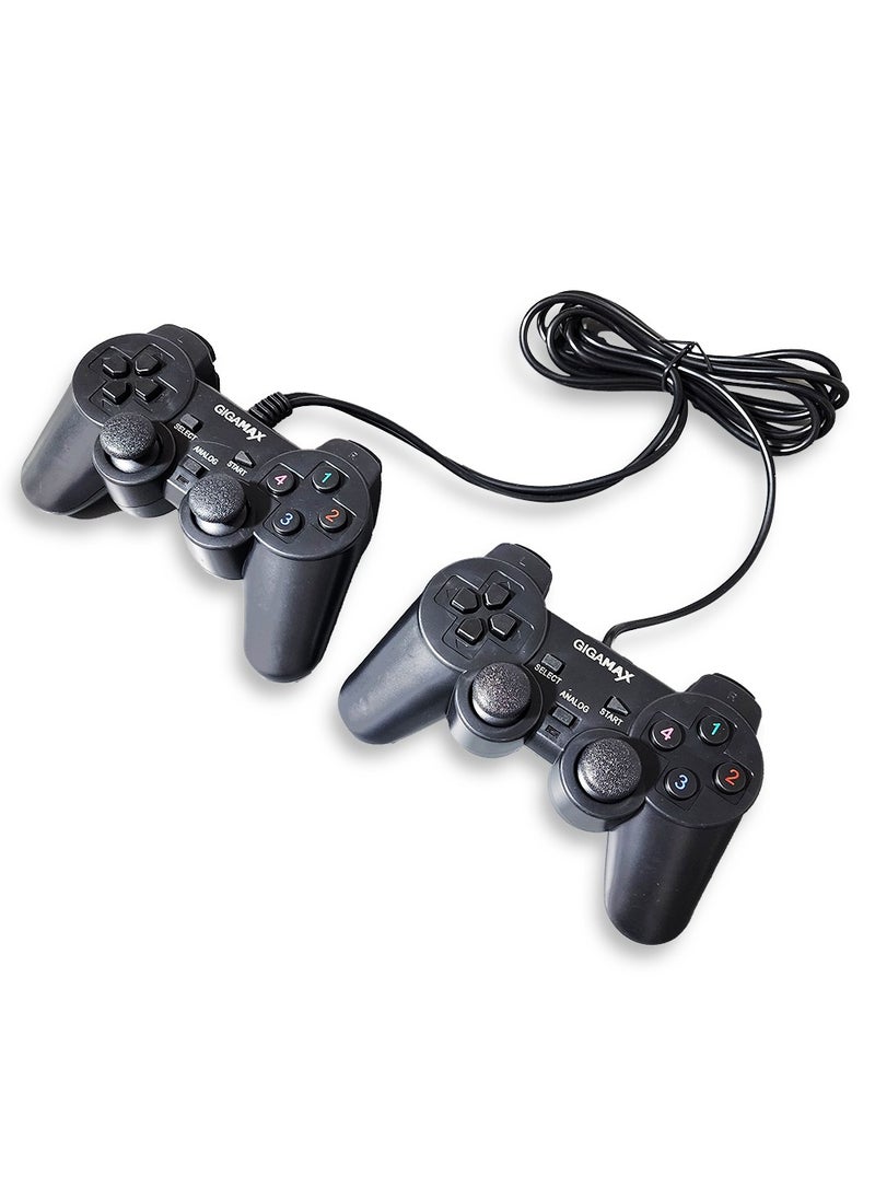 Gigamax - Double Vibration Game Pad GP8032 With four control buttons as well as four shoulder buttons for assigning specific actions in your games - Image 1