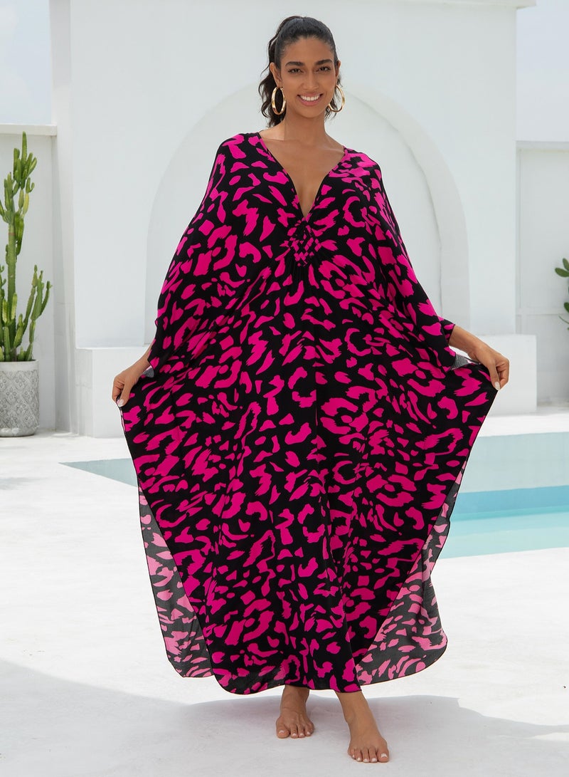 إسكدنيا قميص غطاء الشاطئ الكبير والتنورة الطويلة - Image 1