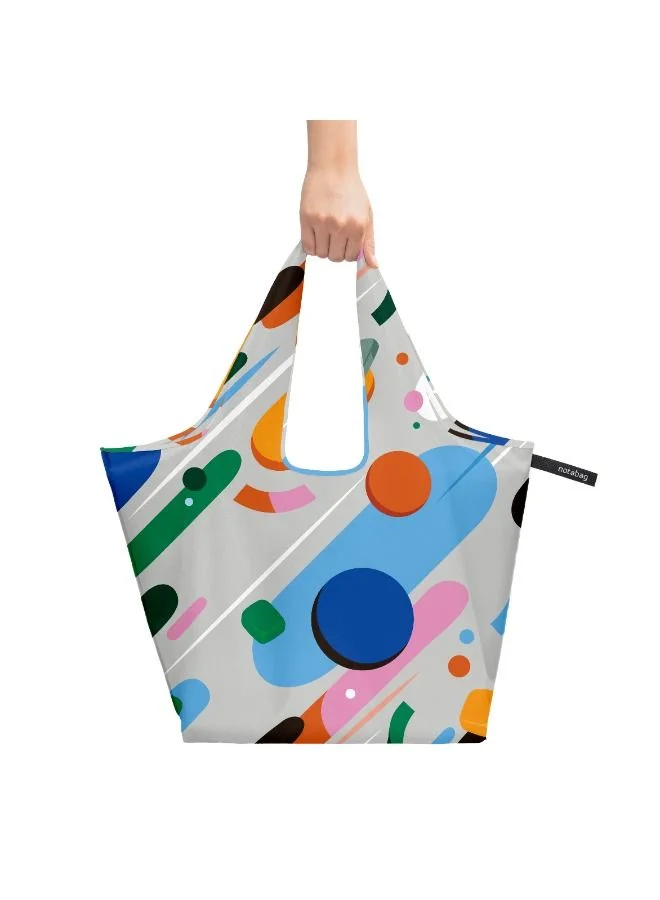 notabag Multicolour Tote Bag | Multi-functional Bag, Spacious, Fashionable, Foldable into Pouch, Washable, Water Resistant, Eco-Friendly, Holds up to 20kg, for Daily Use, Shopping Bag - Fruit Salad  | Best Price UAE