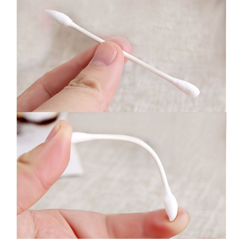 Keepeeda Paper Stick Cotton Swabs/180CT - Double Heads Tipped Compact Quality Cotton - Strong Toughness Handle - Multipurpose, Safe, Highly Absorbent (1 Pack) - Image 4