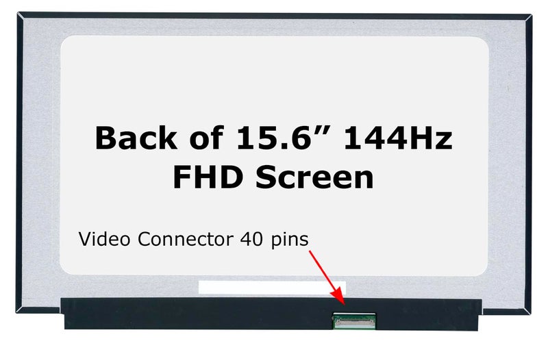 SCREENARAMA شاشة SCREENARAMA بديلة جديدة لجهاز Asus TUF Gaming A15 TUF506IU-BS71-CB 40pin 144Hz FHD 1920x1080 IPS LCD LED مع أدوات وشريط لاصق - Image 2