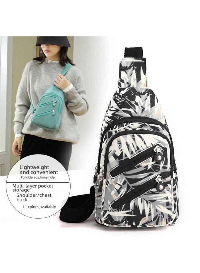 Chest Bag Women's Autumn Casual Bag Waist Bag 2021 Ins Trendy All-match Women's Bag Crossbody Bag For Women-Color:Colorful Mine  - Image 3