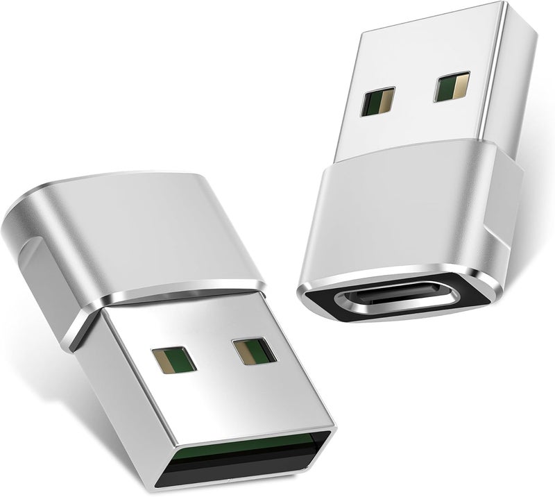 rts High Speed Type C OTG Adapter 2 Pack USB C Type C Adapter Plug, Compatible with iPhone 17 16 15 14 13 Plus Pro Max Samsung Galaxy S26 S25 S24 Laptops, Tablets, Smartphone, Chargers iWatch Tablet - Image 1