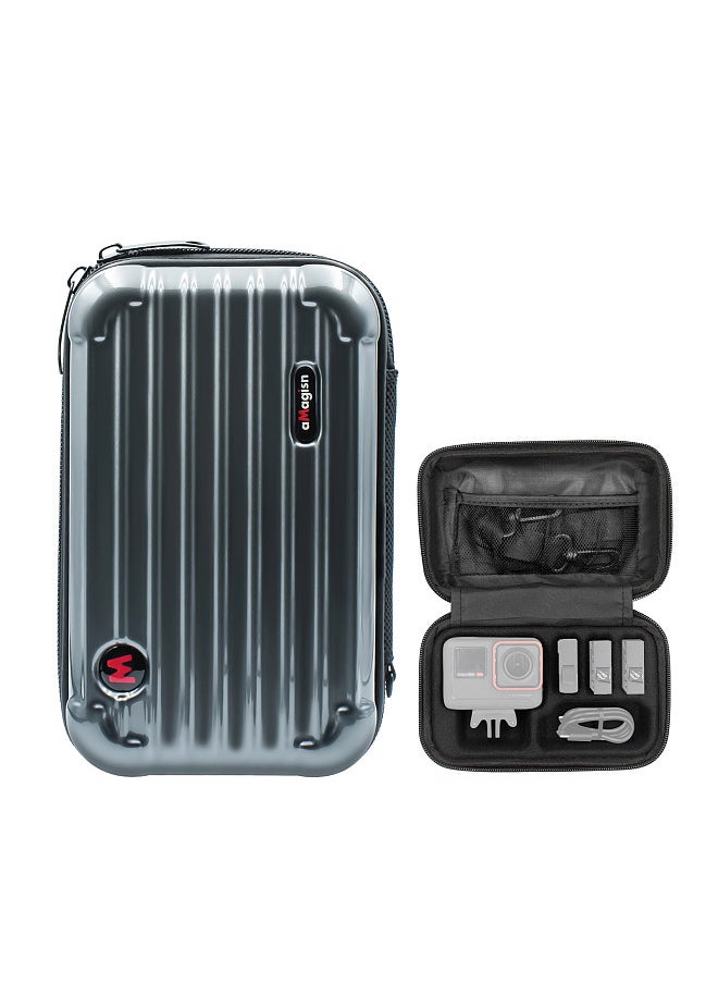 aMagisn - AC03 Sports Camera Case Portable Storage Bag for Camera with Semi-open Design Detachable Interior Organizer Camera Protective Bag with Straps Compatible with Insta 360 Ace - Image 1