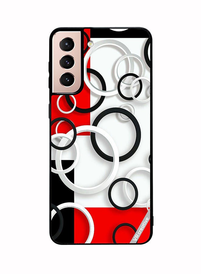 VR CREATIVE Protective Case Cover For Samsung Galaxy S21 Plus 5G Colorful Circle Design Design Multicolour - Image 1