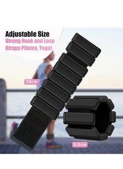 MIXDE Pilates Wrist & Ankle Weights for Women, Wearable Strong Arm & Leg Weights Set of 2(1Lbs Each), Adjustable Ankle Weights for Walking, Yoga, Dance, Barre,Gym  - Image 5