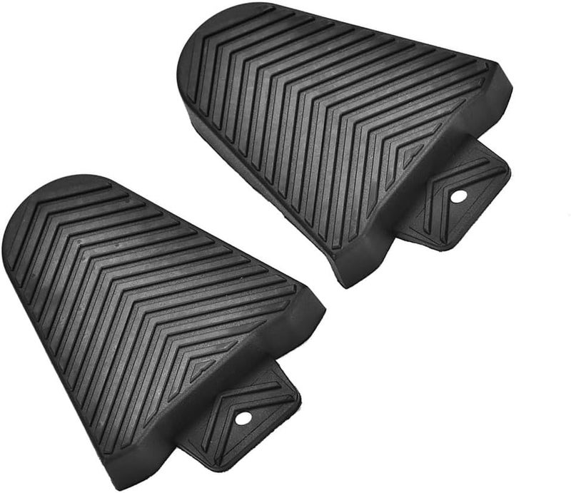 Chiffonade Bike Cleat Covers Durable Rubber Cycling Pedal Protective Cover Accessories for SPD-SL SH10 SH11 SH12(Black) - Image 2