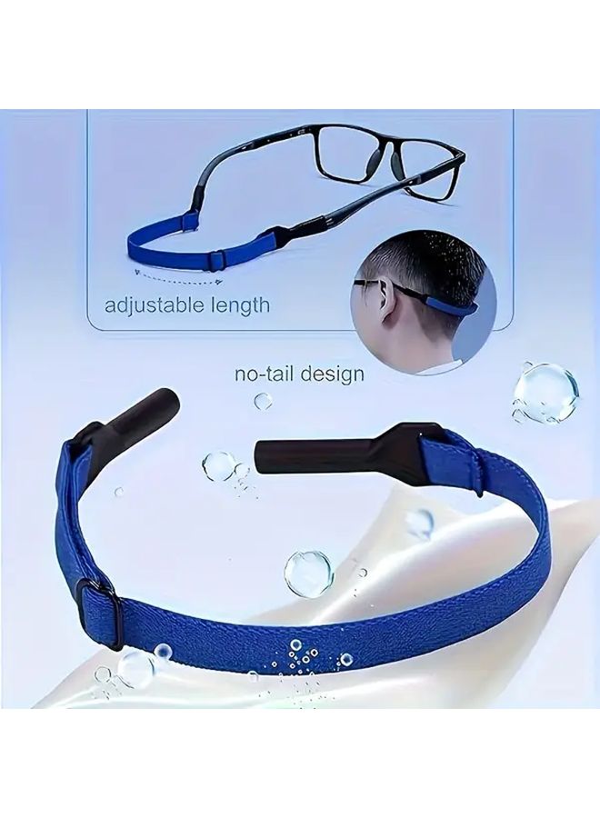 4pcs Random Mixed Color Eyeglass Straps Adjustable Non Slip Holder For Eyewear - Image 3