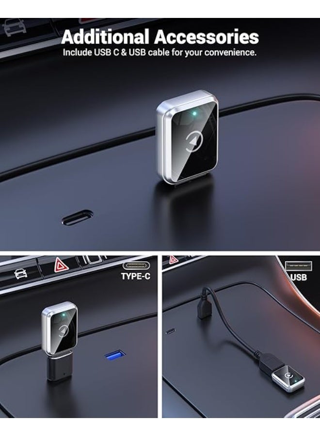 Wireless CarPlay Adapter – Mini Plug & Play USB/Type-C for Cars 2016+ with iPhone iOS 10+ - Image 2