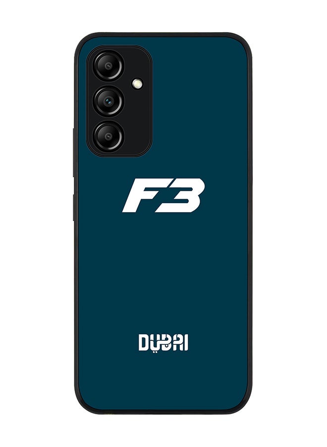 Stylizedd Rugged Black edge case for Samsung Galaxy A54 5G Slim fit Soft Case Flexible Rubber Edges Anti Drop TPU Gel Thin Cover - Faz3 Dubai Blue - Image 1