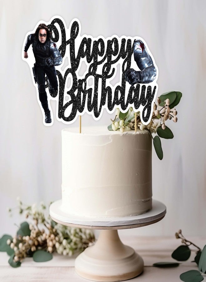 Seyal Wntr Slder Happy Birthday Cake Topper - Birthday Decorations. - Image 1