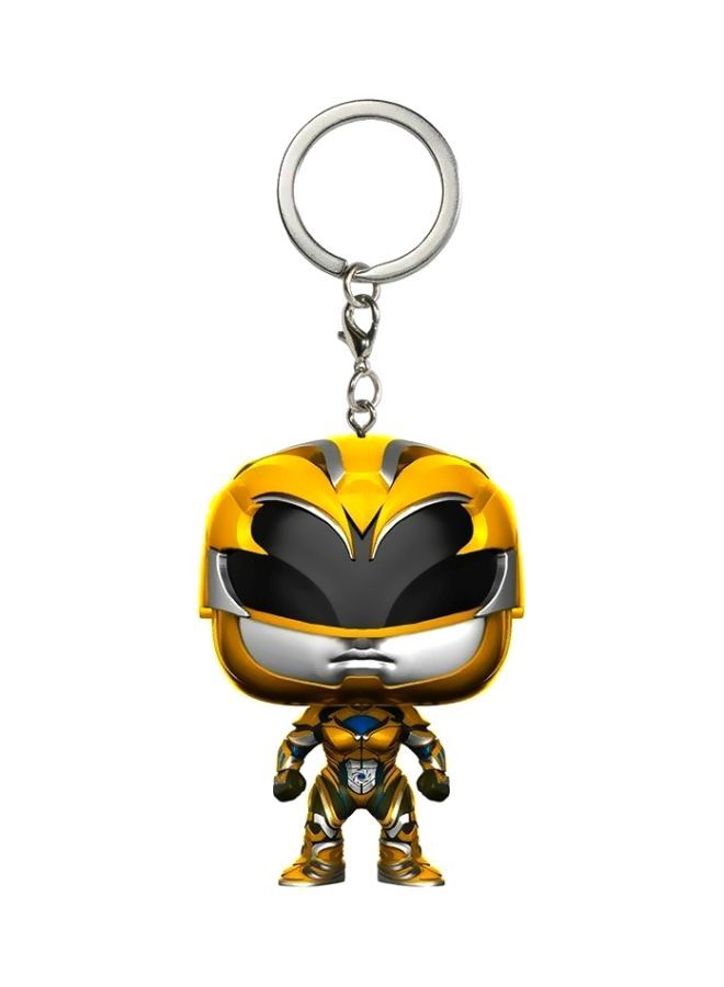NIBEMINENT Pop! Yellow Ranger Figure Toy Keychain - Image 1