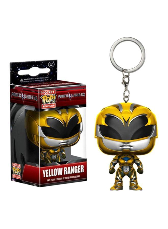 NIBEMINENT Pop! Yellow Ranger Figure Toy Keychain - Image 2