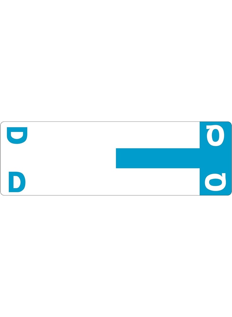 Smead Smead AlphaZ NCC Color-Coded Label, D&Q, Label Sheet, Light Blue, 100 per Pack (67155) 