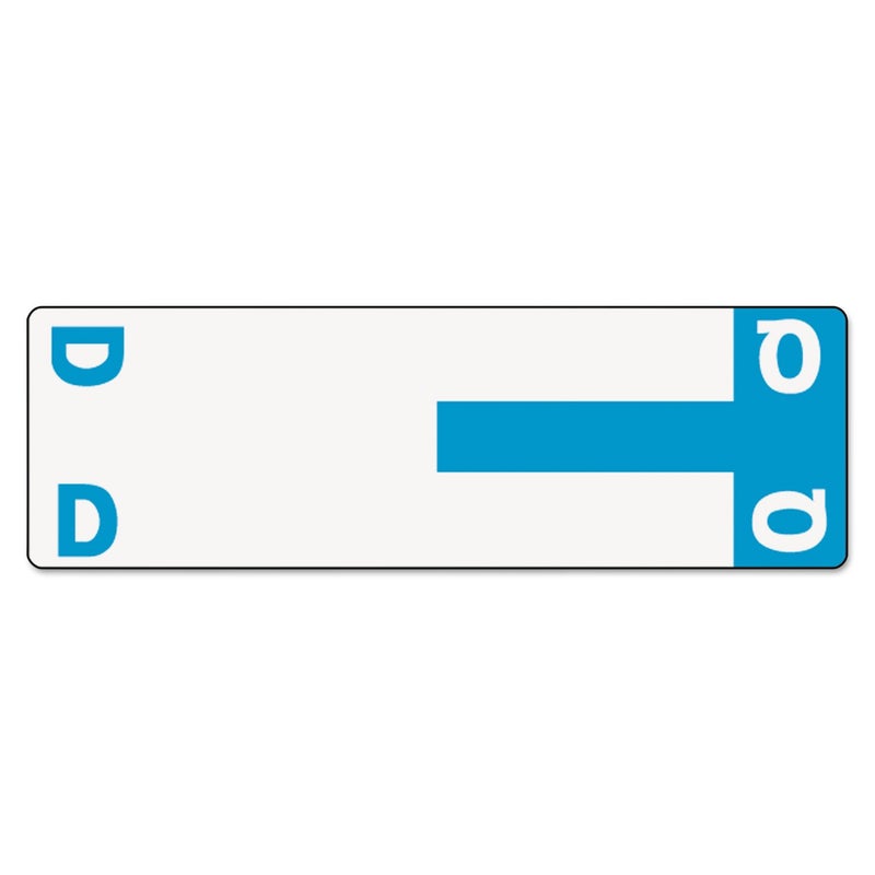 Smead AlphaZ NCC Color-Coded Label, D&Q, Label Sheet, Light Blue, 100 per Pack (67155)