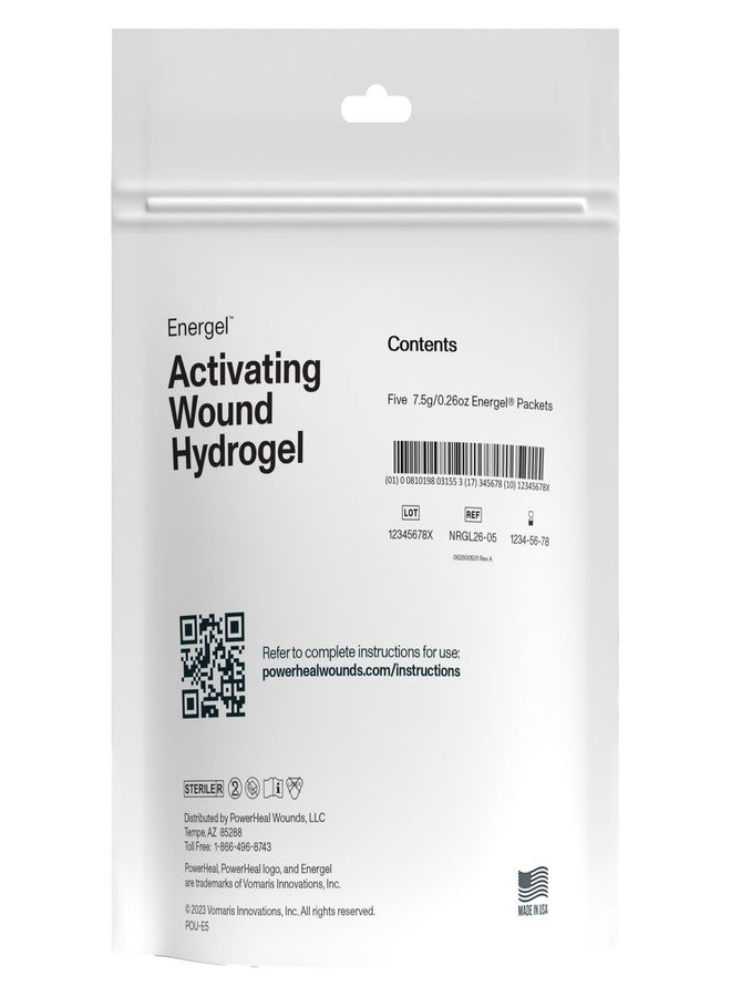 PowerHeal drogel - Wound Gel to Cover Your Wound and Help Maintain & Provide Moisture for Cuts, Abrasions, Blisters, Burns, Scrapes, Surgical Incisions, Ulcers & More - 5-Pa - Image 5