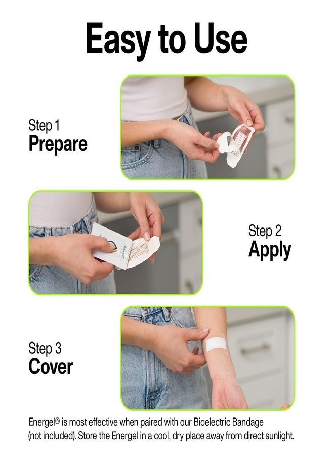 PowerHeal drogel - Wound Gel to Cover Your Wound and Help Maintain & Provide Moisture for Cuts, Abrasions, Blisters, Burns, Scrapes, Surgical Incisions, Ulcers & More - 5-Pa - Image 3