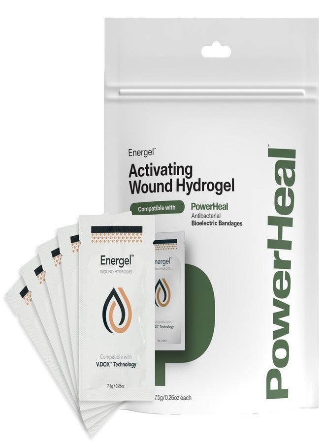 PowerHeal drogel - Wound Gel to Cover Your Wound and Help Maintain & Provide Moisture for Cuts, Abrasions, Blisters, Burns, Scrapes, Surgical Incisions, Ulcers & More - 5-Pa - Image 1