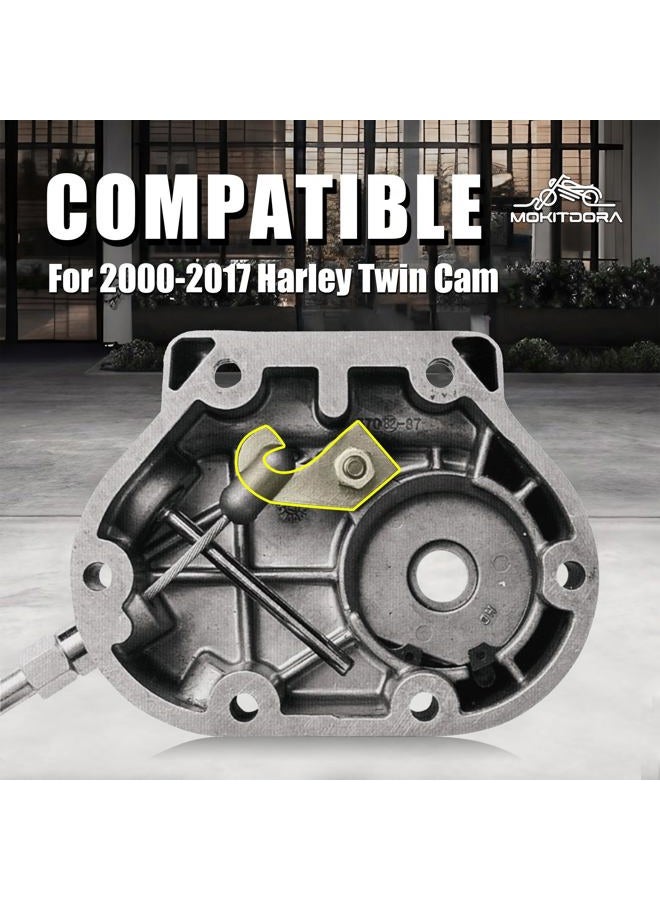 MoKitDora Twin Cam Easy Pull Clutch Kit for Harley 2000-2014 Softail Standard Heritage FXST Dyna Fat Bob Super Glide FXD Touring Road Glide Street Glide FLT FLH 2000-2017 - Image 2