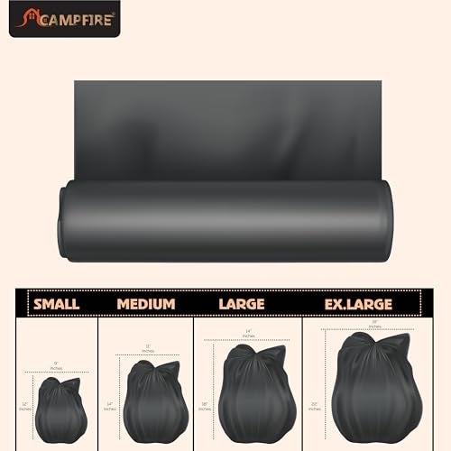 Campfire Compostable Eco-Friendly Garbage Bags-19x21 Inch Medium Size Sustainable Best Daily Waste Solution For Home,Office,shop,Hotels,Hostels,Restaurents,schools (25 * 3 Rolls) - Image 2